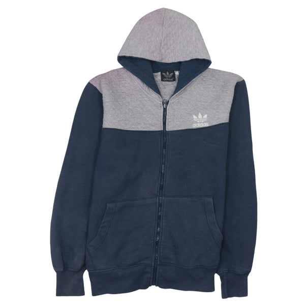 Adidas 90's Lightweight Full Zip Up Hoodie Large  Grey