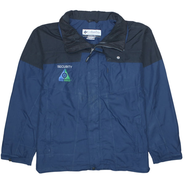 Columbia 90's Black Navy Lightweight XL Windbreaker Jacket Men's