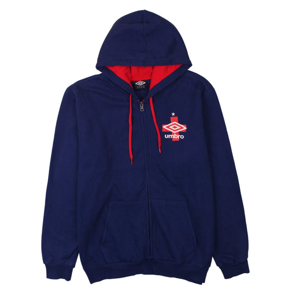 Umbro 90's Drawstring Pockets Pullover Hoodie XXLarge (2XL) Navy Blue
