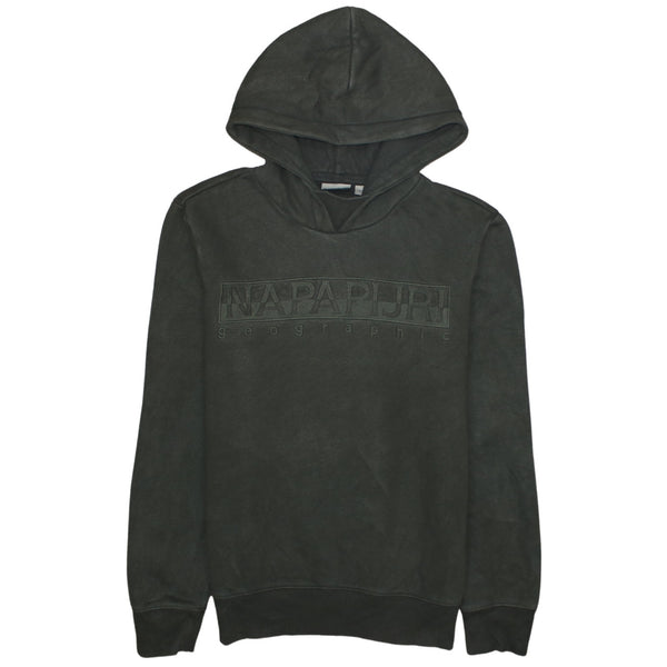 Napapijri 90's Spellout Pullover Hoodie Small Green
