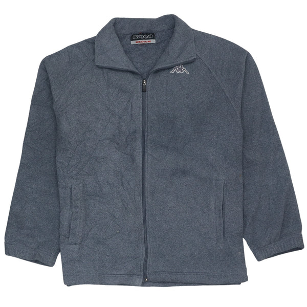 Kappa 90's Men's Medium Grey Full Zip Hiking Fleece Jumper