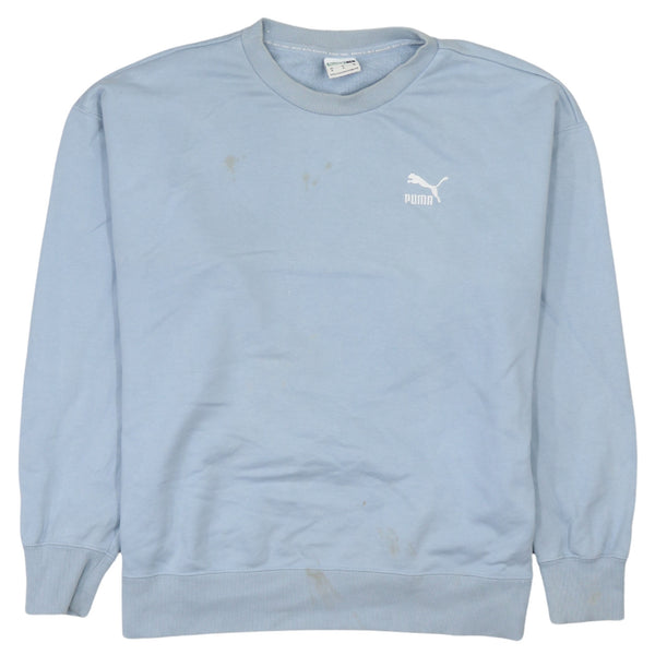Puma 90's Lightweight Crew Neck Sweatshirt Medium Blue