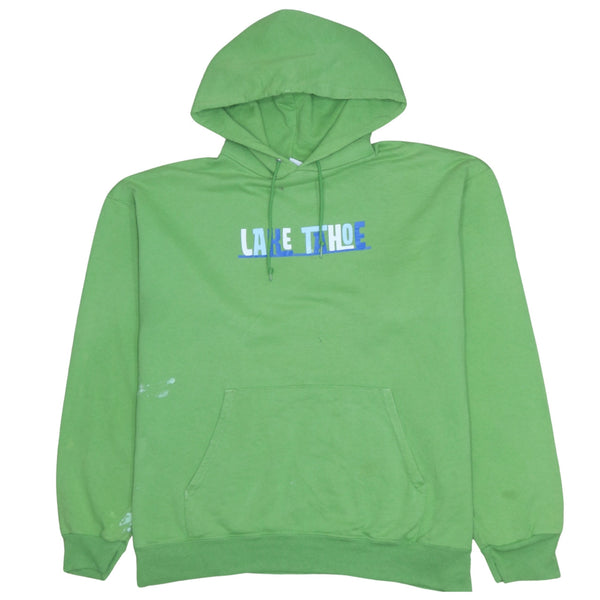 Champion 90's Lake Tahoe Pullover Hoodie XLarge Green
