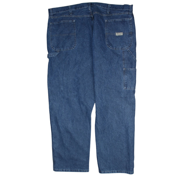 Wrangler 90's Lightwash Straight Leg Baggy Jeans / Pants 42 Blue