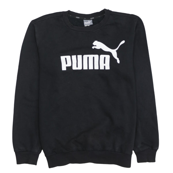 Puma 90's Spellout Crew Neck Sweatshirt XSmall Black