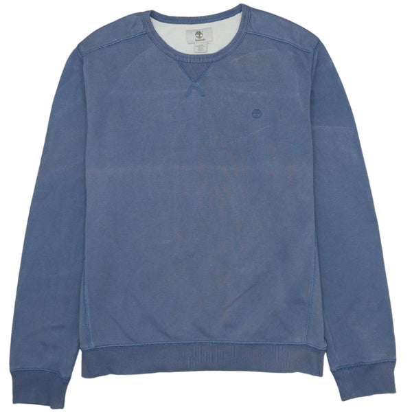 Timberland 90's Heavyweight Crew Neck Sweatshirt Large Blue