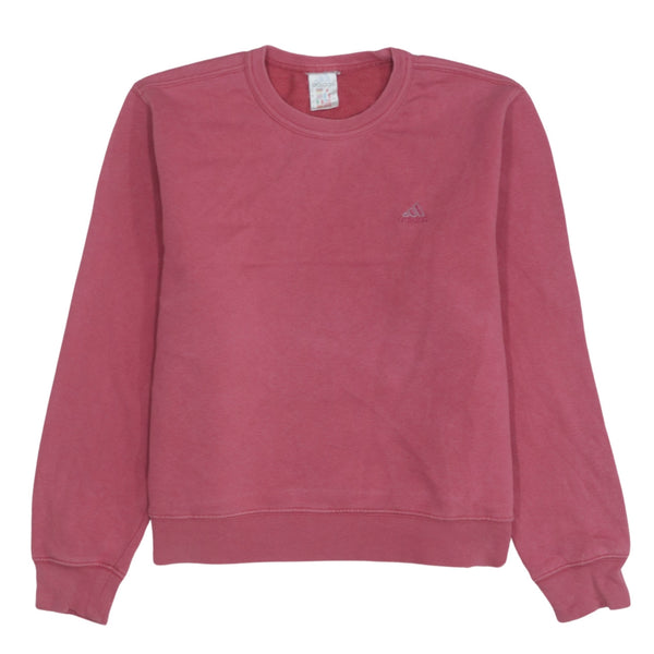 Adidas Vintage 90s Red Crew Neck Lightweight Sweatshirt Medium