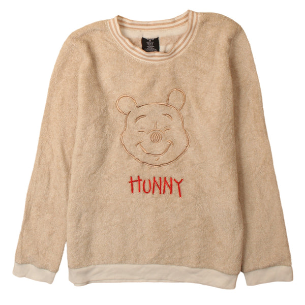 Vintage Disney 90's Beige Cream Hiking Fleece Jumper Women's Medium