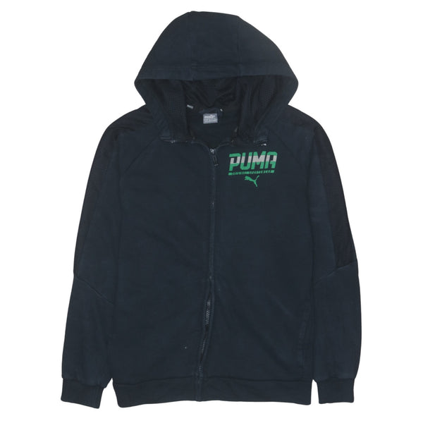 Puma 90's Black Lightweight Women's XLarge Hoodie Full Zip Vintage
