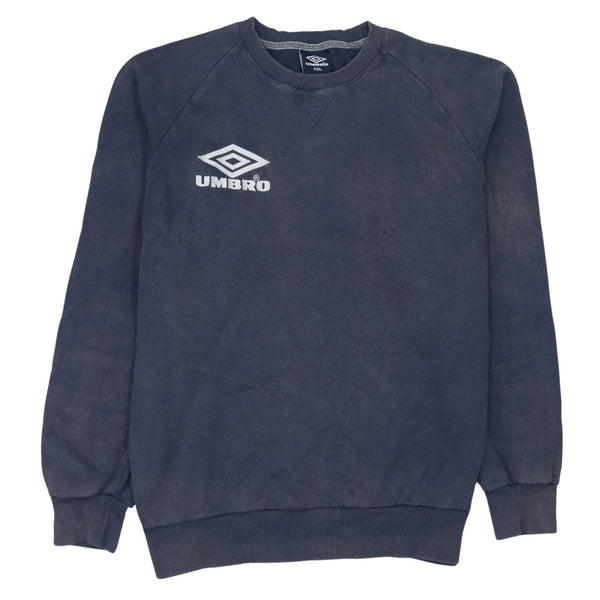Vintage Umbro 90's Lightweight Crew Neck Sweatshirt XXL Navy Blue