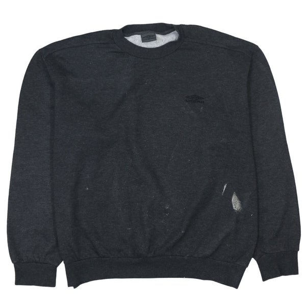 Vintage 90's Umbro Heavyweight Black Crew Neck Sweatshirt Men's XLarge