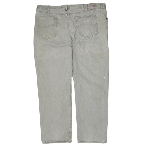 Lee Men's 90's Vintage Beige Cream Straight Leg Baggy Trousers 42