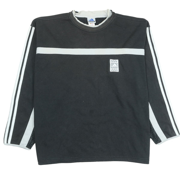 Adidas 90's Heavyweight Crew Neck Sweatshirt Large Black