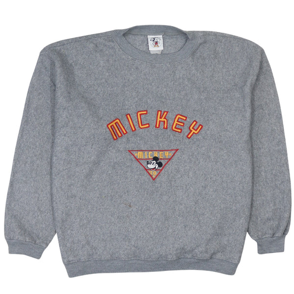 Vintage 90's Disney Mickey Mouse Grey XXXLarge Crew Neck Sweatshirt