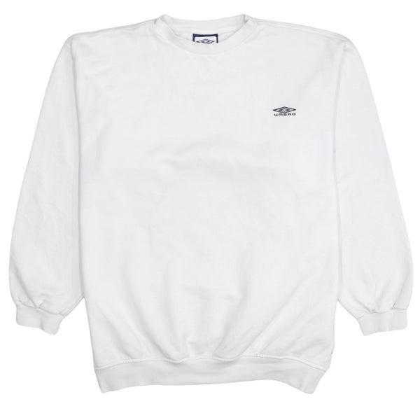 Umbro 90's Lightweight Crew Neck Sweatshirt XXLarge (2XL) White