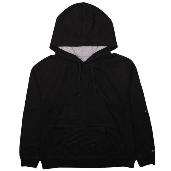 Champion 90's Vintage Black Hoodie Large | Pullover, Drawstring, Pockets