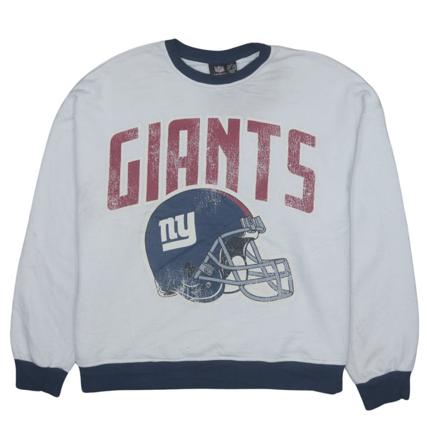 Vintage 90s NFL Giants White Crew Neck Sweatshirt Women Small