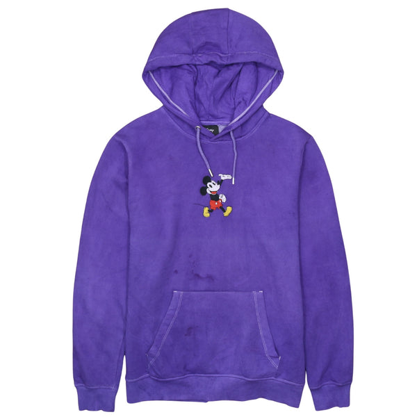Diseny 90's Mickey Mouse Pullover Hoodie Large Purple