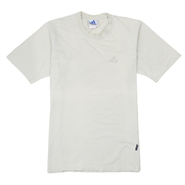 Adidas 90's Short Sleeves Crew Neck T Shirt Small Beige Cream