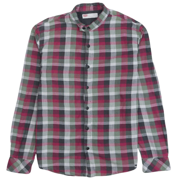 Levi's 90's Long Sleeve Button Up Shirt Large Red