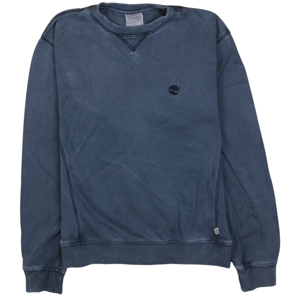 Timberland 90's Heavyweight Crew Neck Sweatshirt Small Blue
