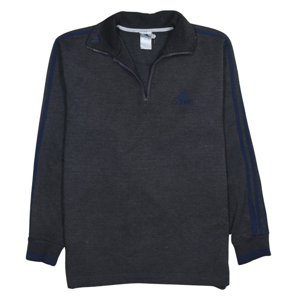 Adidas 90's Lightweight Quarter Zip Sweatshirt Small  Black