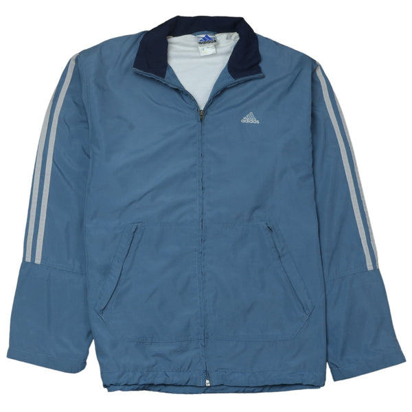 Adidas 90's Vintage Women's Large Blue Lightweight Windbreaker Jacket