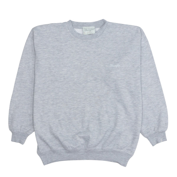 Wrangler 90's Lightweight Crew Neck Sweatshirt Small Grey
