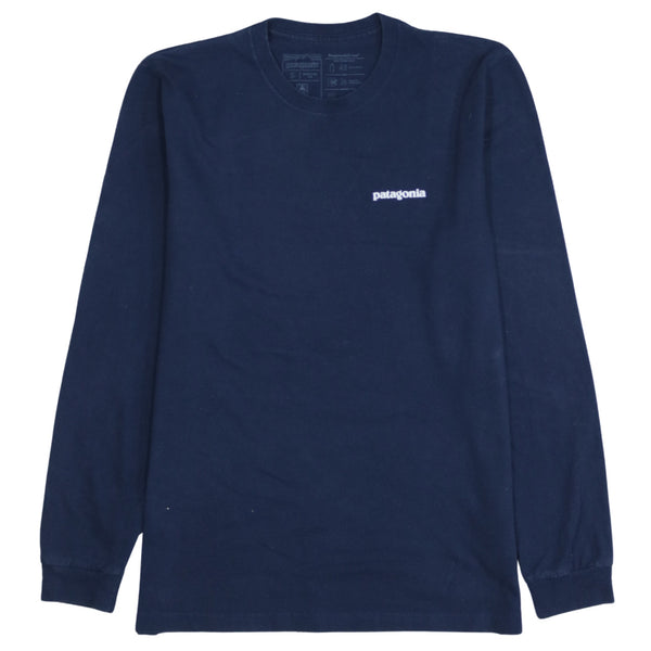 Patagonia 90s Vintage Navy Blue Lightweight Crew Neck Sweatshirt Size S