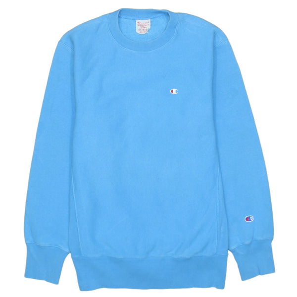 Champion Vintage 90's Lightweight Crew Neck Sweatshirt Blue Large