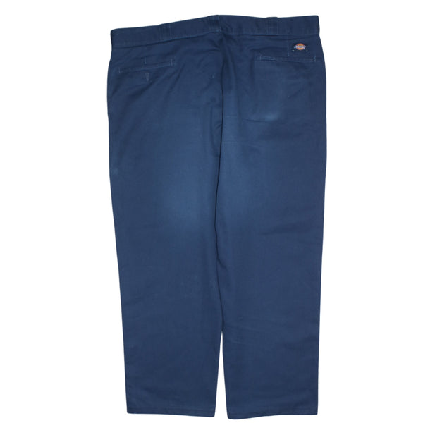 Dickies 90's Navy Blue Baggy Trousers with Drawstring Pockets - Men's Size 44
