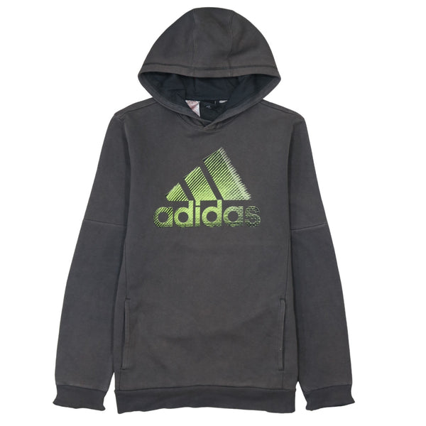 Adidas 90's Spellout Pullover Hoodie Small  Black