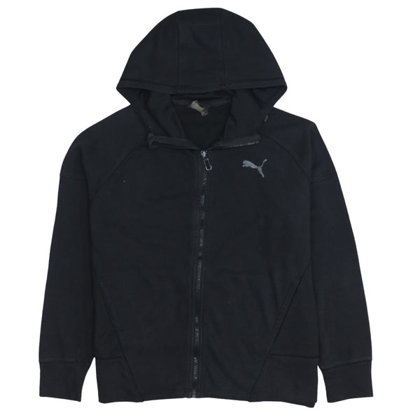 Puma 90's Lightweight Full Zip Up Hoodie Small  Black
