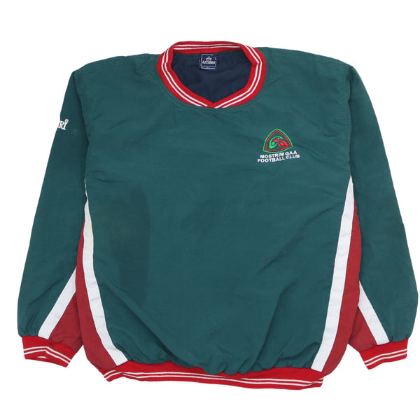 Active 90's Lightweight Crew Neck Windbreaker Large Green