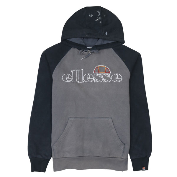 Ellesse 90's Spellout Pullover Hoodie Large Black