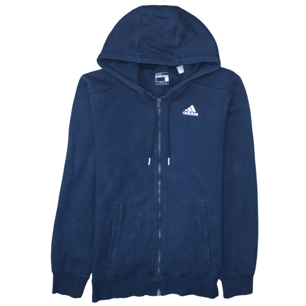 Adidas 90's Lightweight Full Zip Up Hoodie Small Navy Blue