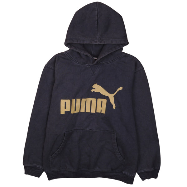 Authentic Puma 90's Grey Spellout Pullover Hoodie XXLarge 2XL