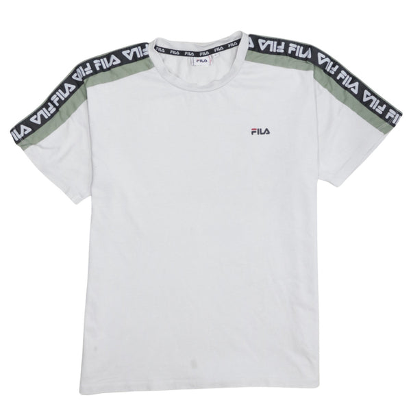 Fila 90's Short Sleeves Crew Neck T Shirt Large Beige Cream