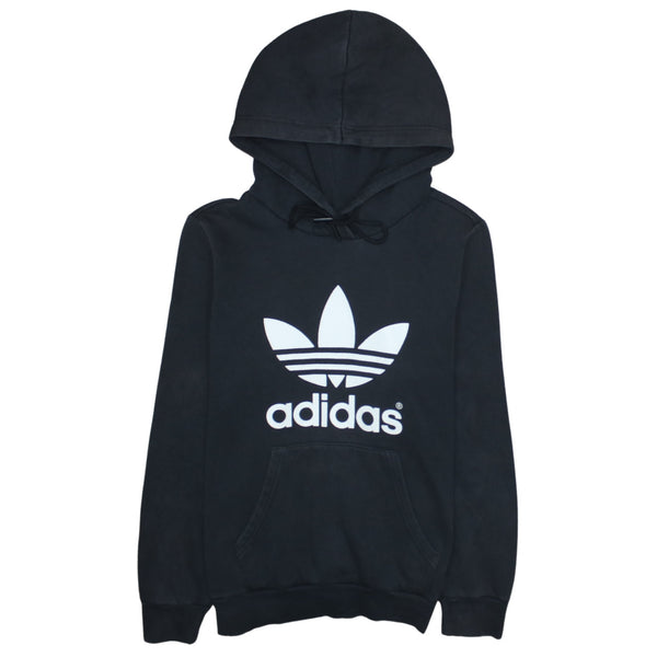 Adidas 90's Spellout Pullover Hoodie Medium  Black