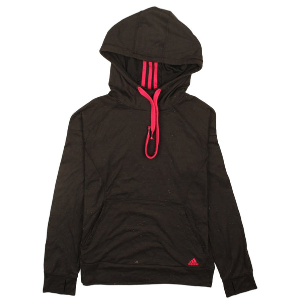 Adidas Vintage 90s Black Sportswear Pullover Hoodie Medium Women