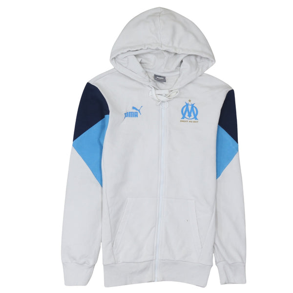 Puma 90's Lightweight Full Zip Up Hoodie XSmall White