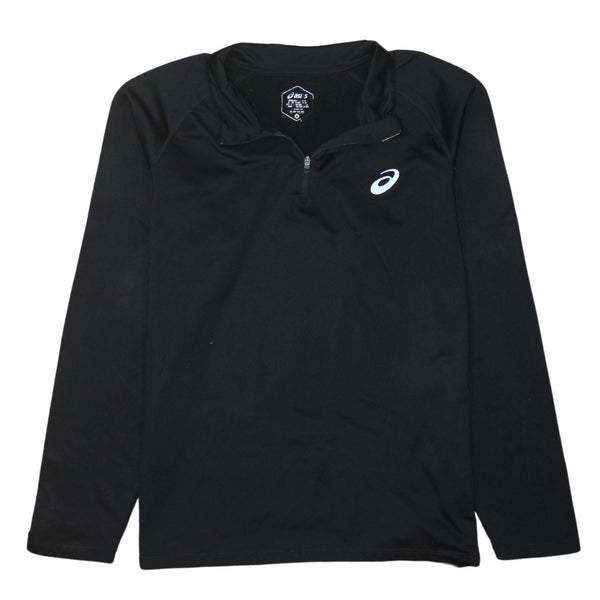 Aasics 90's Lightweight Quarter Zip Sweatshirt XLarge Black