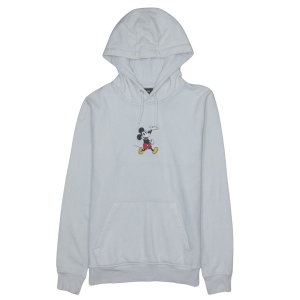 Vintage 90's Disney Mickey Mouse White Hoodie Small, Authentic Cotton