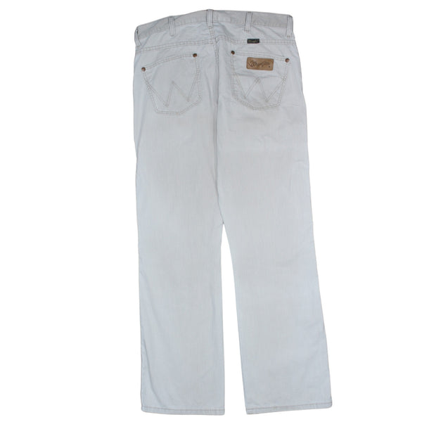 Wrangler 90's Lightweight Straight Leg Baggy Trousers / Pants 33 Grey