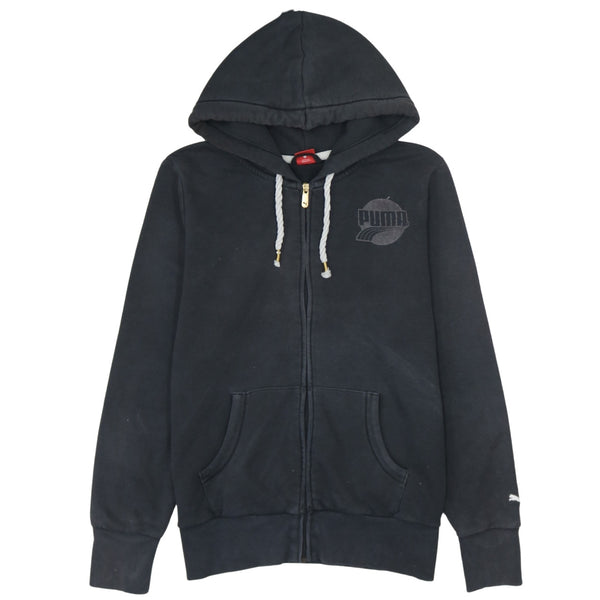 Puma Vintage 90's Large Black Full Zip Lightweight Hoodie
