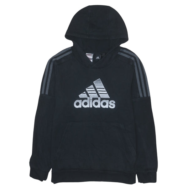 Adidas Vintage 90's Black Spellout Pullover Hoodie Women's Large