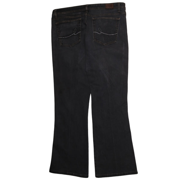 Lee Women's 90's Vintage Straight Leg Baggy Pants Medium Black Trousers