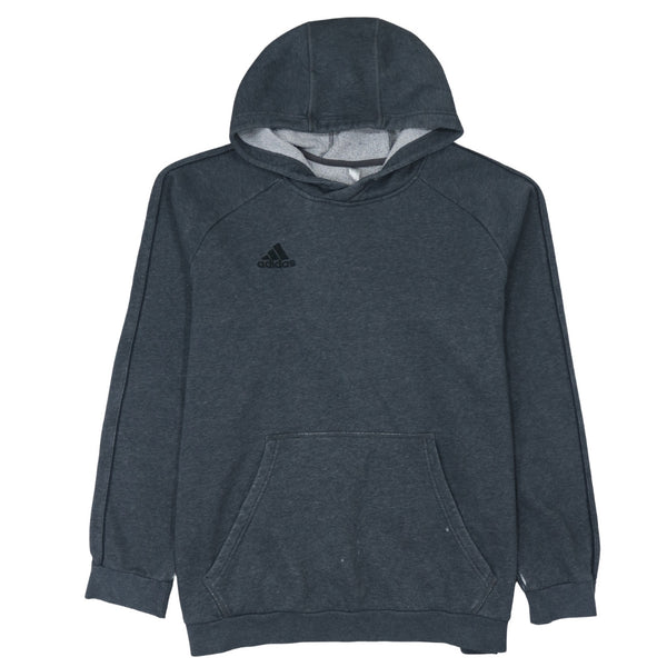 Adidas 90's Drawstring Pockets Pullover Hoodie XLarge Grey