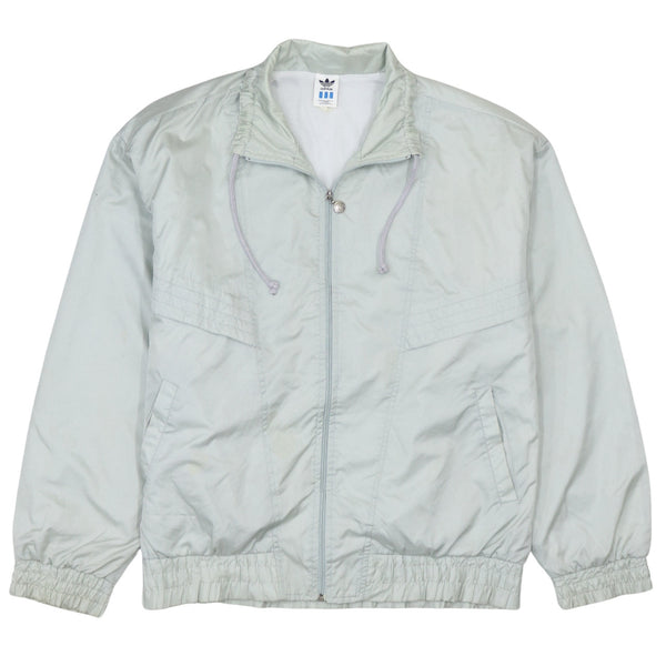 Adidas 90's Grey Lightweight Full Zip Up Windbreaker XL