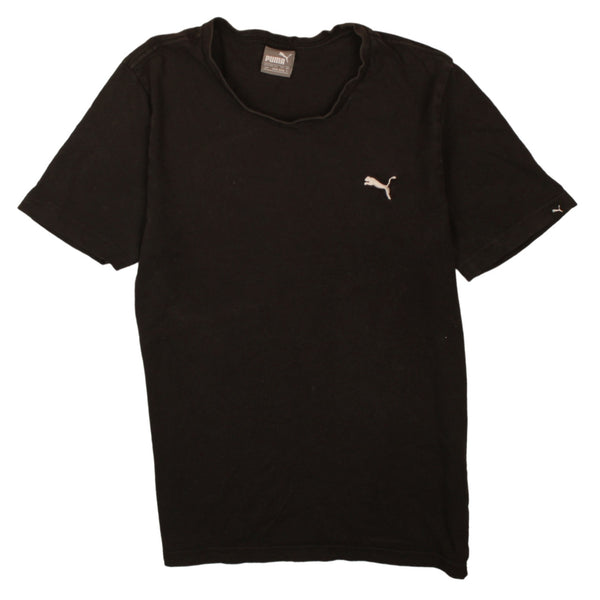 Puma Vintage 90's Black Short Sleeves Crew Neck T-Shirt Men's Small